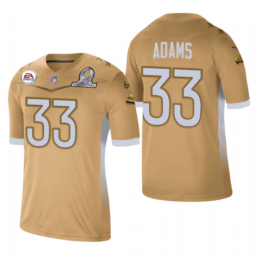 Seattle Seahawks #33 Jamal Adams 2021 NFC Pro Bowl Game Gold Jersey