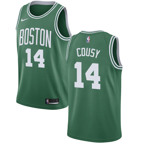 Boston Celtics #14 Bob Cousy Green Swingman Icon Edition Jersey Mens