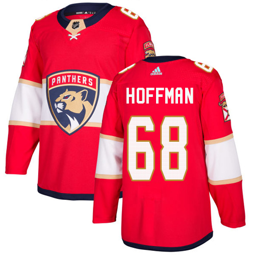 Adidas Florida Panthers #68 Mike Hoffman Red Home Authentic Stitched Jersey Men's