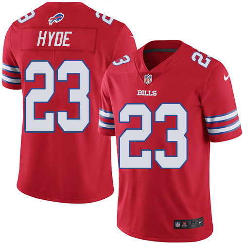 Buffalo Bills #23 Micah Hyde Red Men's Stitched Limited Rush Jersey Men's