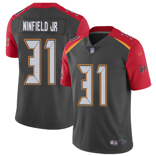 Tampa Bay Buccaneers #31 Antoine Winfield Jr. Gray Men's Stitched Limited Inverted Legend Jersey Men's