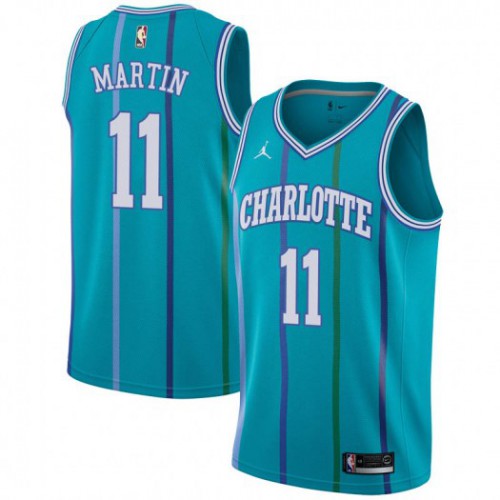 Charlotte Hornets #11 Cody Martin Aqua Youth Jordan Swingman Hardwood Classics Jersey Youth