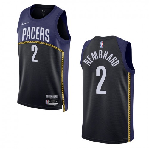Indiana Indiana Pacers #2 Andrew Nembhard Unisex Blue 2022-23 Swingman Jersey - City Edition Mens