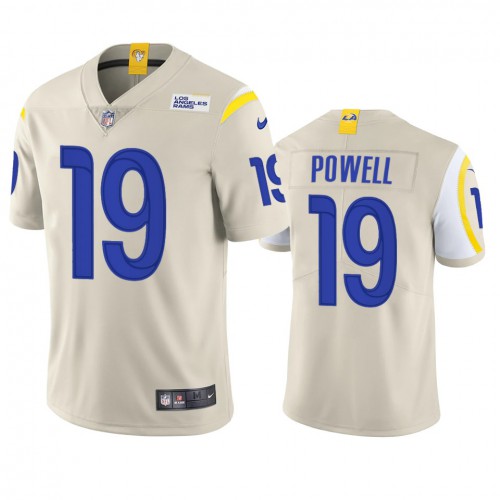 Los Angeles Los Angeles Rams #19 Brandon Powell Men's Vapor Limited Jersey - Bone Men's