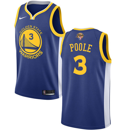 Golden State Warriors #3 Jordan Poole Green Youth 2022 Finals Swingman Icon Edition Jersey Youth