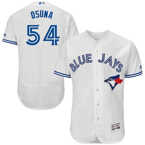 Toronto Blue Jays #54 Roberto Osuna White Flexbase Authentic Collection Stitched Jersey Men's