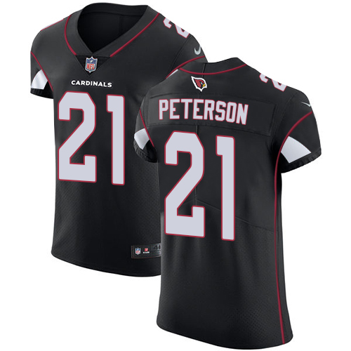 Cardinals #21 Patrick Peterson Black Alternate Men's Stitched Vapor Untouchable Elite Jersey