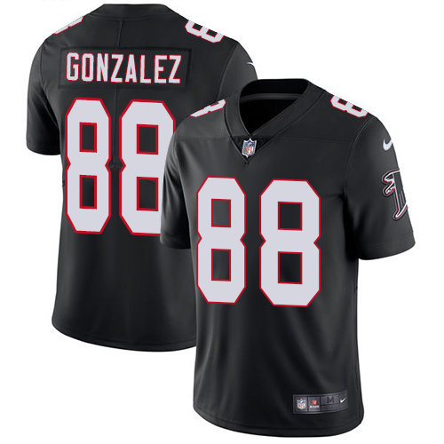 Atlanta Falcons #88 Tony Gonzalez Black Alternate Men's Stitched Vapor Untouchable Limited Jersey Men's