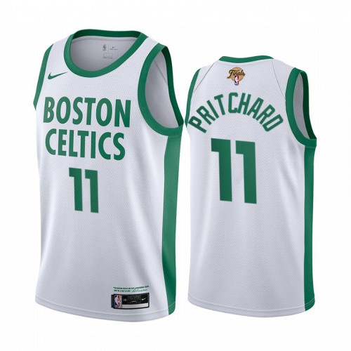 Boston Boston Celtics #11 Payton Pritchard White Swingman 2022 Finals City Edition Jersey Mens