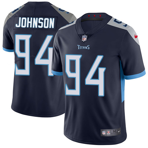 Tennessee Titans #94 Austin Johnson Navy Blue Team Color Men's Stitched Vapor Untouchable Limited Jersey Men's