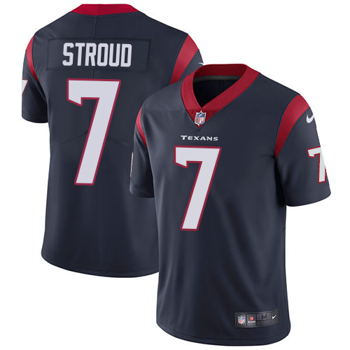Texans #7 C.J. Stroud Navy Blue Team Color Men's Stitched Vapor Untouchable Limited Jersey
