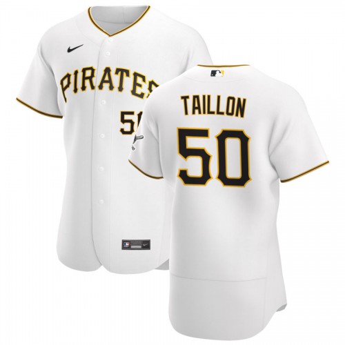 Pittsburgh Pittsburgh Pirates #50 Jameson Taillon Men's White Home 2020 Authentic Player Jersey Men's