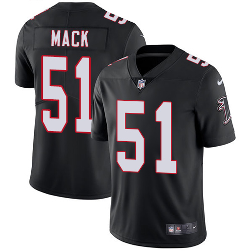 Atlanta Falcons #51 Alex Mack Black Alternate Men's Stitched Vapor Untouchable Limited Jersey Men's