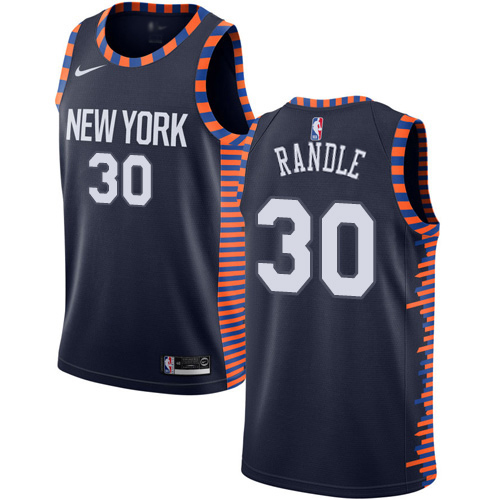 New York Knicks #30 Julius Randle Navy Youth Swingman City Edition 2018/19 Jersey Youth