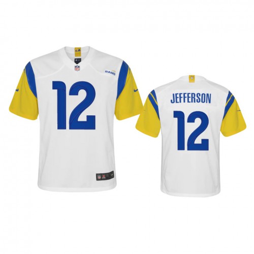 Los Angeles Los Angeles Rams #12 Van Jefferson Youth Alternate Game Jersey - White Youth