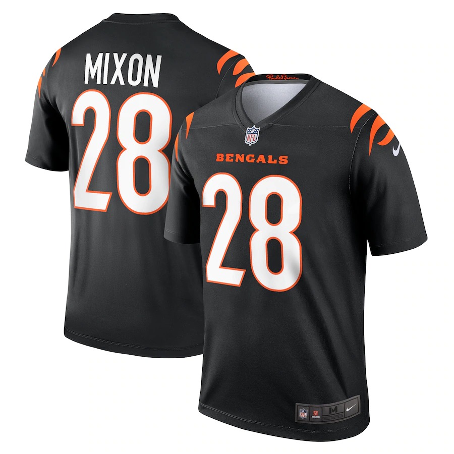 Cincinnati Bengals #28 Joe Mixon Black Legend Jersey