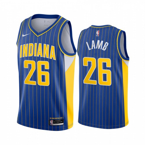 Indiana Pacers #26 Jeremy Lamb Blue Youth Swingman 2020-21 City Edition Jersey Youth