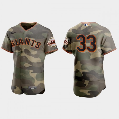 San Francisco San Francisco Giants #33 Darin Ruf Men's 2021 Armed Forces Day Authentic Jersey -Camo Men's