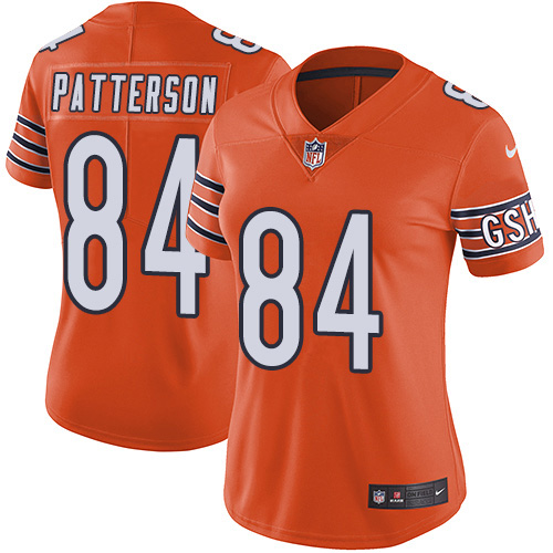 Chicago Bears #84 Cordarrelle Patterson Orange Women's Stitched Limited Rush Jersey Womens