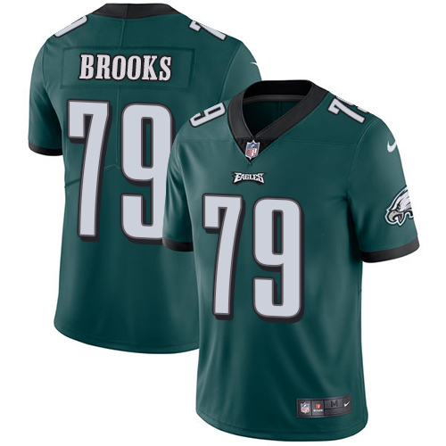 Philadelphia Eagles #79 Brandon Brooks Midnight Green Team Color Youth Stitched Vapor Untouchable Limited Jersey Youth