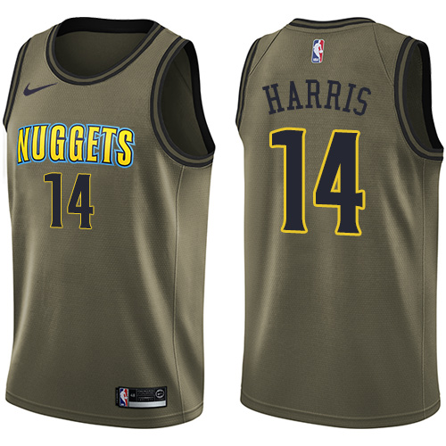 Denver Nuggets #14 Gary Harris Green Salute to Service Youth Swingman Jersey Youth