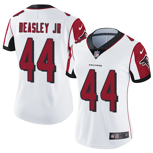 Atlanta Falcons #44 Vic Beasley Jr White Women's Stitched Vapor Untouchable Limited Jersey Womens
