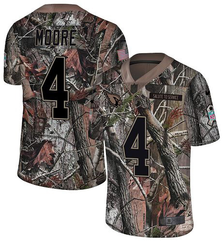 Cardinals #4 Rondale Moore Camo Youth Stitched Limited Rush Realtree Jersey