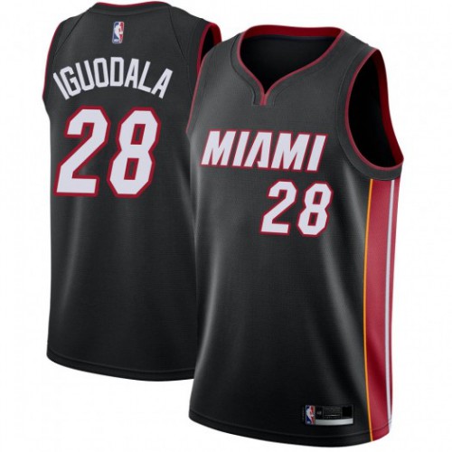 Miami Heat #28 Andre Iguodala Black Womens Swingman Icon Edition Jersey Womens