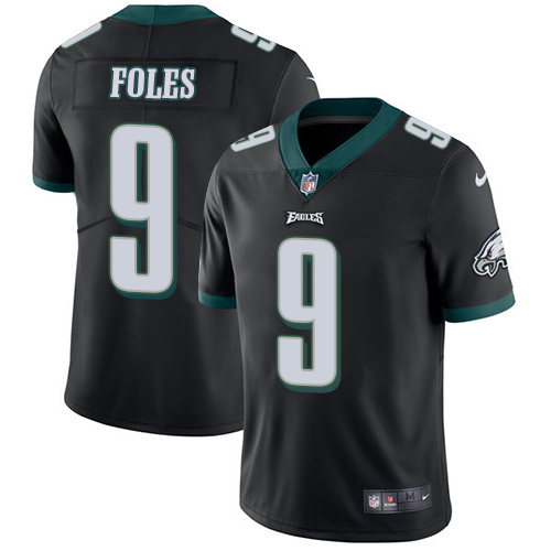Philadelphia Eagles #9 Nick Foles Black Alternate Youth Stitched Vapor Untouchable Limited Jersey Youth