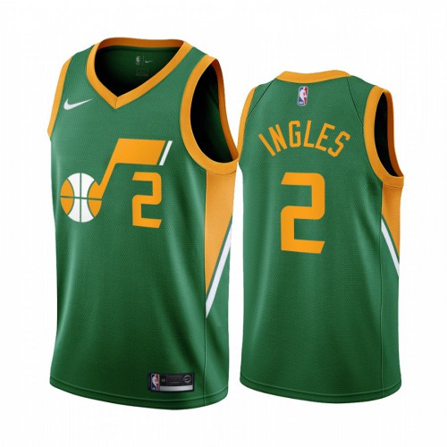 Utah Utah Jazz #2 Joe Ingles Green Womens Swingman 2020-21 Earned Edition Jersey Womens