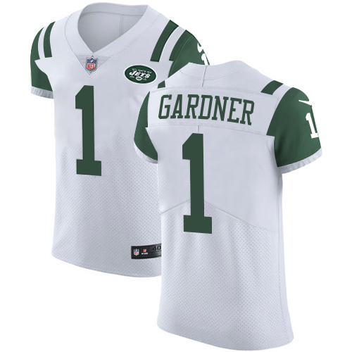 Jets #1 Ahmad Sauce Gardner White Men's Stitched Vapor Untouchable Elite Jersey
