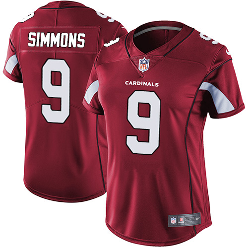 Cardinals #9 Isaiah Simmons Red Team Color Women's Stitched Vapor Untouchable Limited Jersey