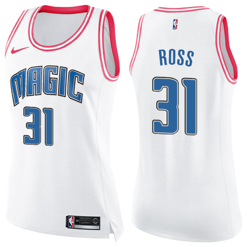 Orlando Magic #31 Terrence Ross White/Pink Womens Swingman Fashion Jersey Womens