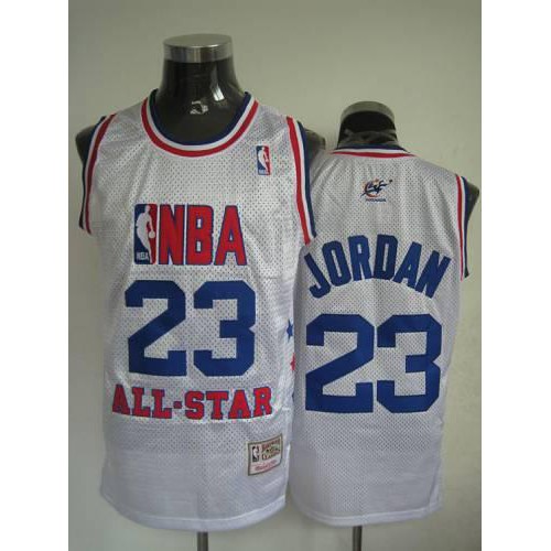 Mitchell and Ness Washington Wizards #23 Michael Jordan 2003 All-Star White Stitched Jersey Mens