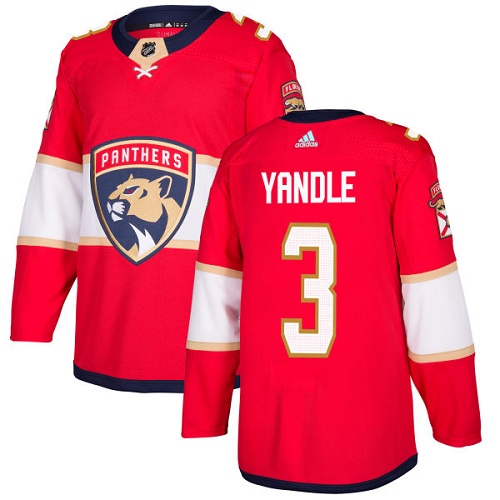 Adidas Florida Panthers #3 Keith Yandle Red Home Authentic Stitched Youth Jersey Youth