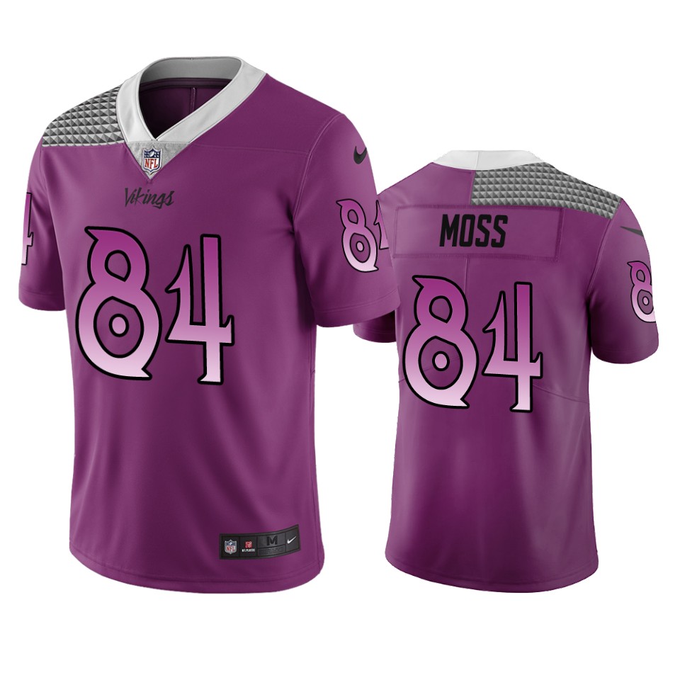 Minnesota Vikings #84 Randy Moss Purple Vapor Limited City Edition Jersey