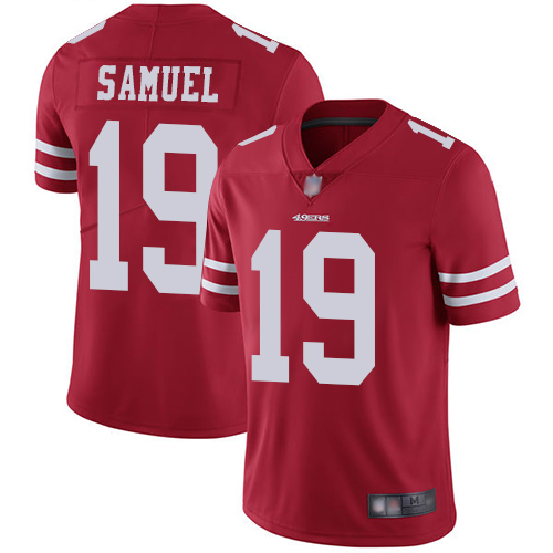 49ers #19 Deebo Samuel Red Team Color Men's Stitched Vapor Untouchable Limited Jersey