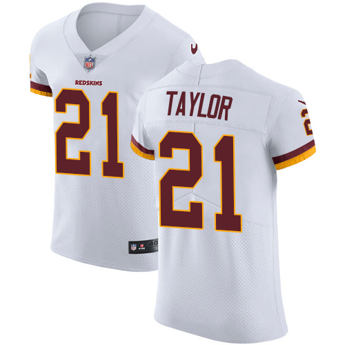 Commanders #21 Sean Taylor White Men's Stitched Vapor Untouchable Elite Jersey