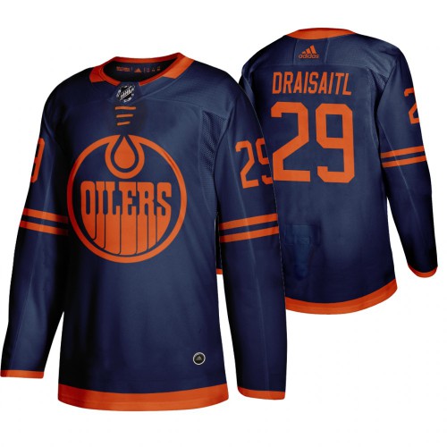 Edmonton Edmonton Oilers #29 Leon Draisaitl Blue 2019-20 Third Alternate Jersey Men's