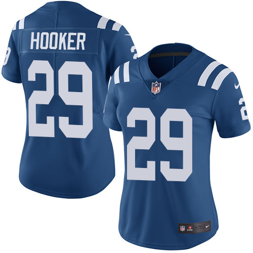 Indianapolis Colts #29 Malik Hooker Royal Blue Team Color Women's Stitched Vapor Untouchable Limited Jersey Womens