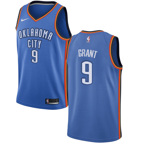 Oklahoma City Thunder #9 Jerami Grant Blue Youth Swingman Icon Edition Jersey Youth