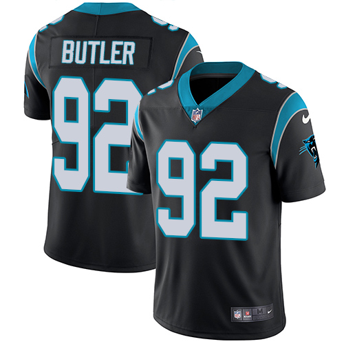 Carolina Panthers #92 Vernon Butler Black Team Color Youth Stitched Vapor Untouchable Limited Jersey Youth