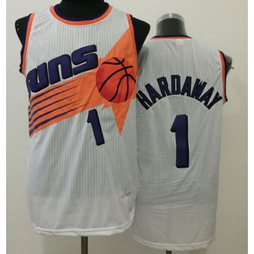 Phoenix Suns #1 Penny Hardaway White Throwback Stitched Jersey Mens