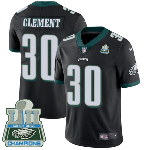 Philadelphia Eagles #30 Corey Clement Black Alternate Super Bowl LII Champions Youth Stitched Vapor Untouchable Limited Jersey Youth