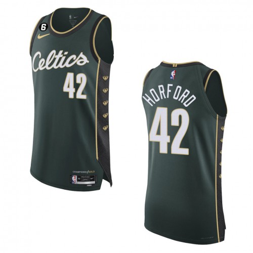 Boston Boston Celtics #42 Al Horford Turquoise 2022-23 Authentic Jersey - City Edition Mens