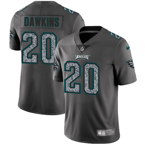 Eagles #20 Brian Dawkins Gray Static Youth Stitched Vapor Untouchable Limited Jersey