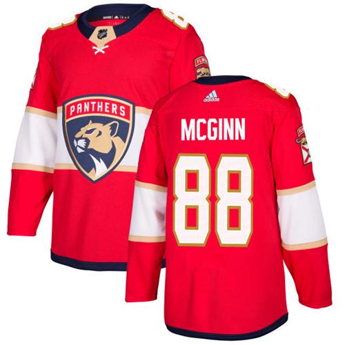 Adidas Florida Panthers #88 Jamie McGinn Red Home Authentic Stitched Jersey Men's