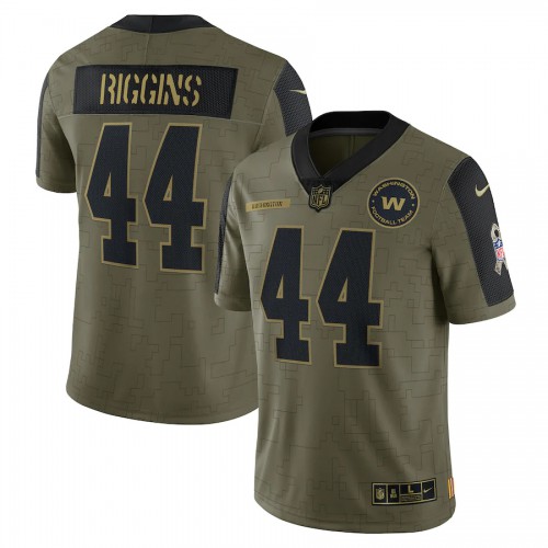 Washington Washington Commanders #44 John Riggins Olive 2021 Salute To Service Limited Player Jersey Men's