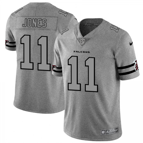 Atlanta Atlanta Falcons #11 Julio Jones Men's Gray Gridiron II Vapor Untouchable Limited Jersey Men's