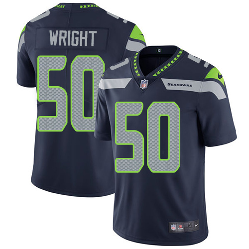 Seattle Seahawks #50 K.J. Wright Steel Blue Team Color Youth Stitched Vapor Untouchable Limited Jersey Youth